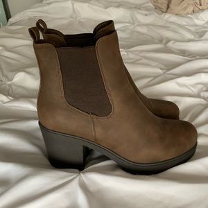 Brown Heeled Booties